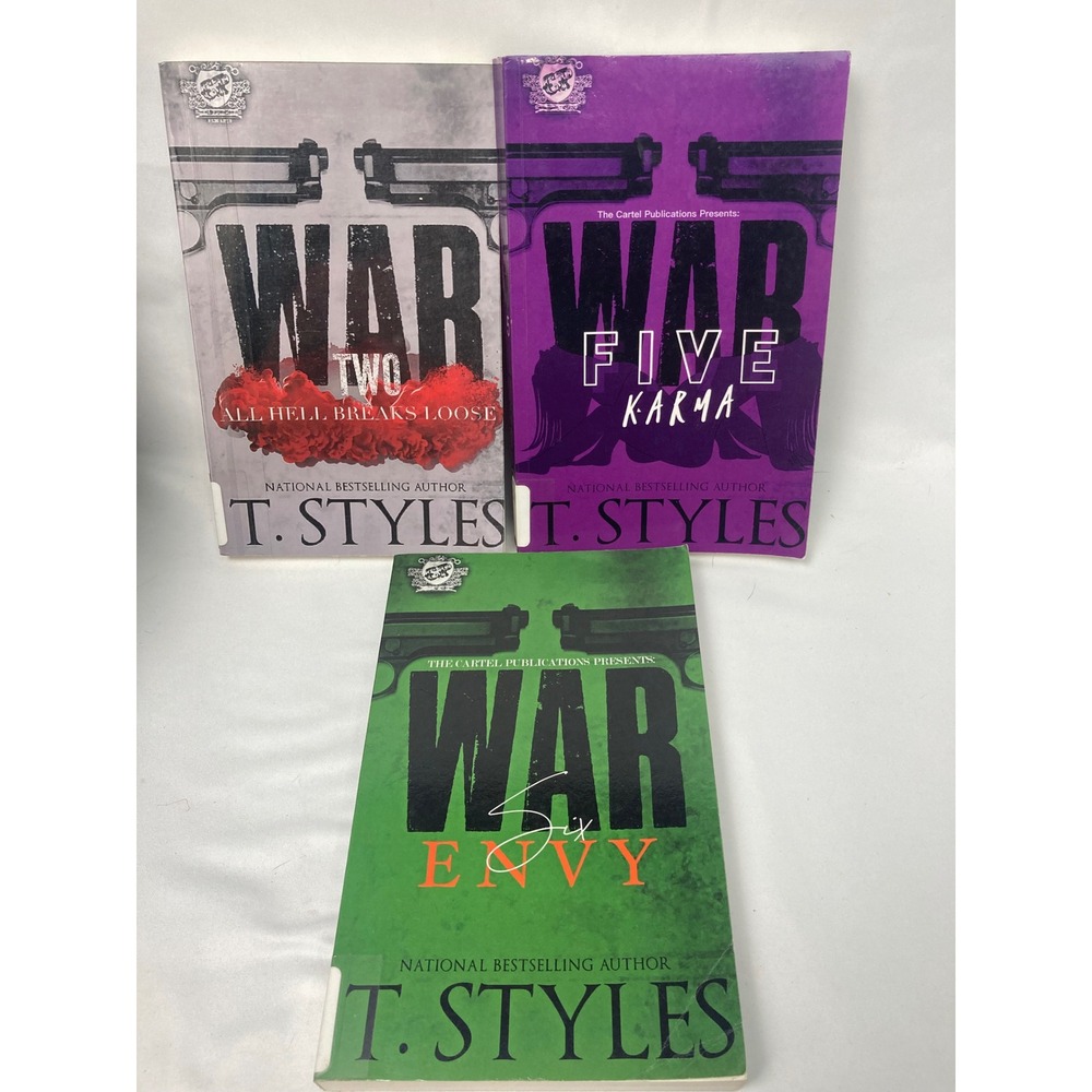 T. Styles War Book Lot 3 Envy 6 War Two‎ War Five Karma PB
